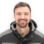 Moderne Schutzbrille mit randloser Sichtscheibe aus Polycarbonat 
