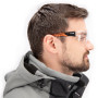Moderne Schutzbrille mit randloser Sichtscheibe aus Polycarbonat 